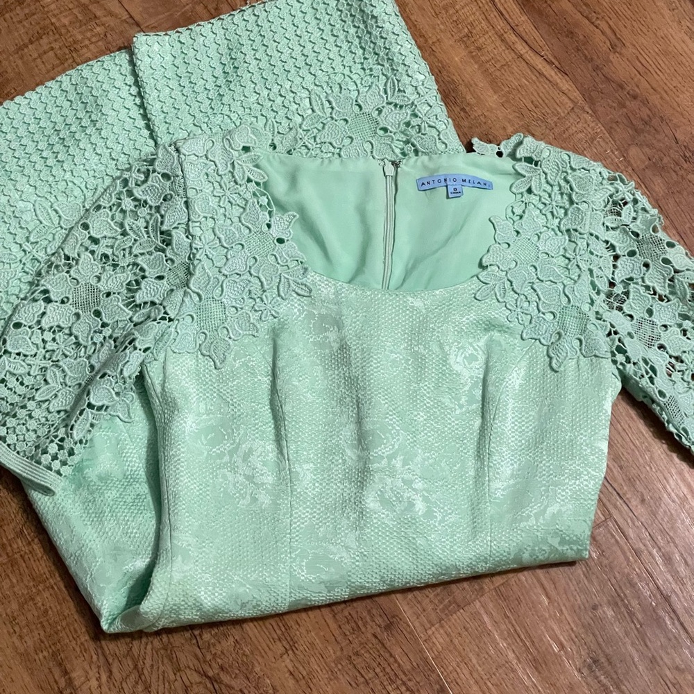 Antonio Melani Mint Green MIDI Dress - Picture 7 of 16